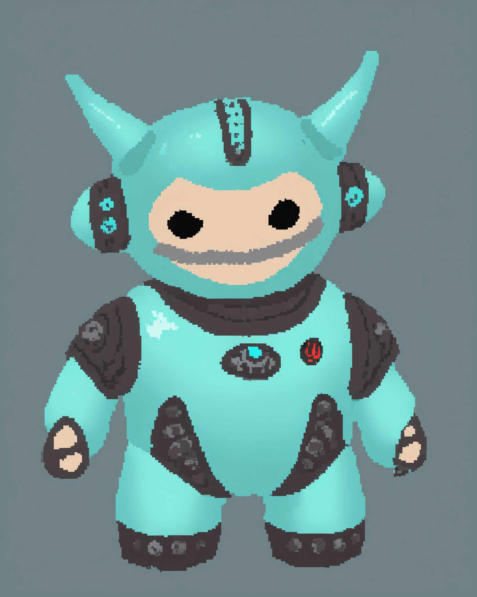 02681-800710530-(opiumpup_1.2), a full body , pale turquoise , chibi robot, biomechanical ,  _lora_OPIUMPUP_1_.png